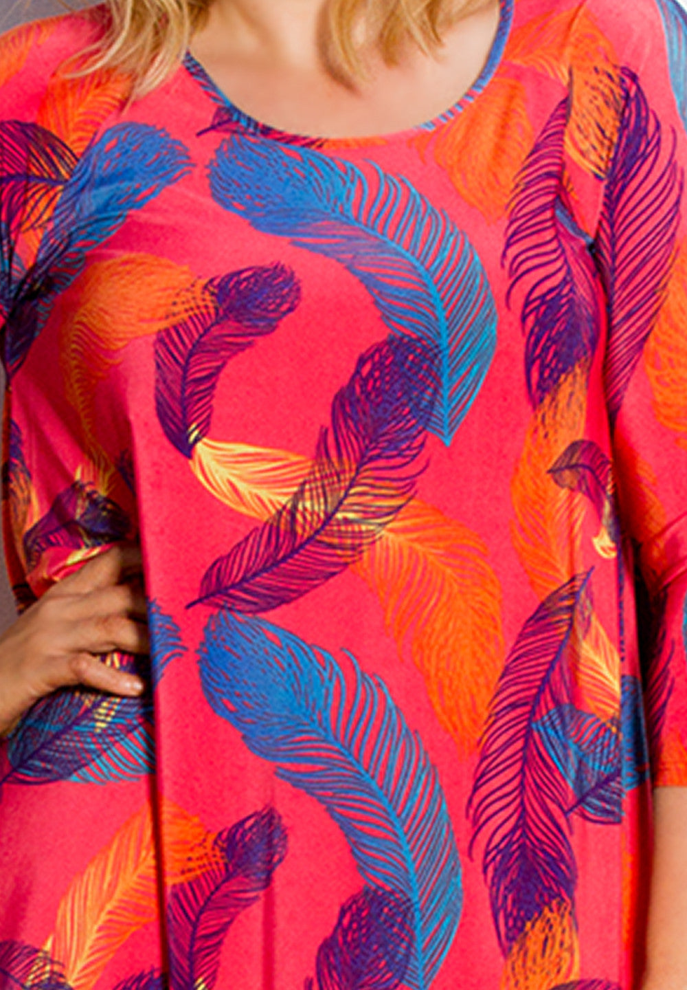 isabellaswingdress_coralfeather_red_orange_multi